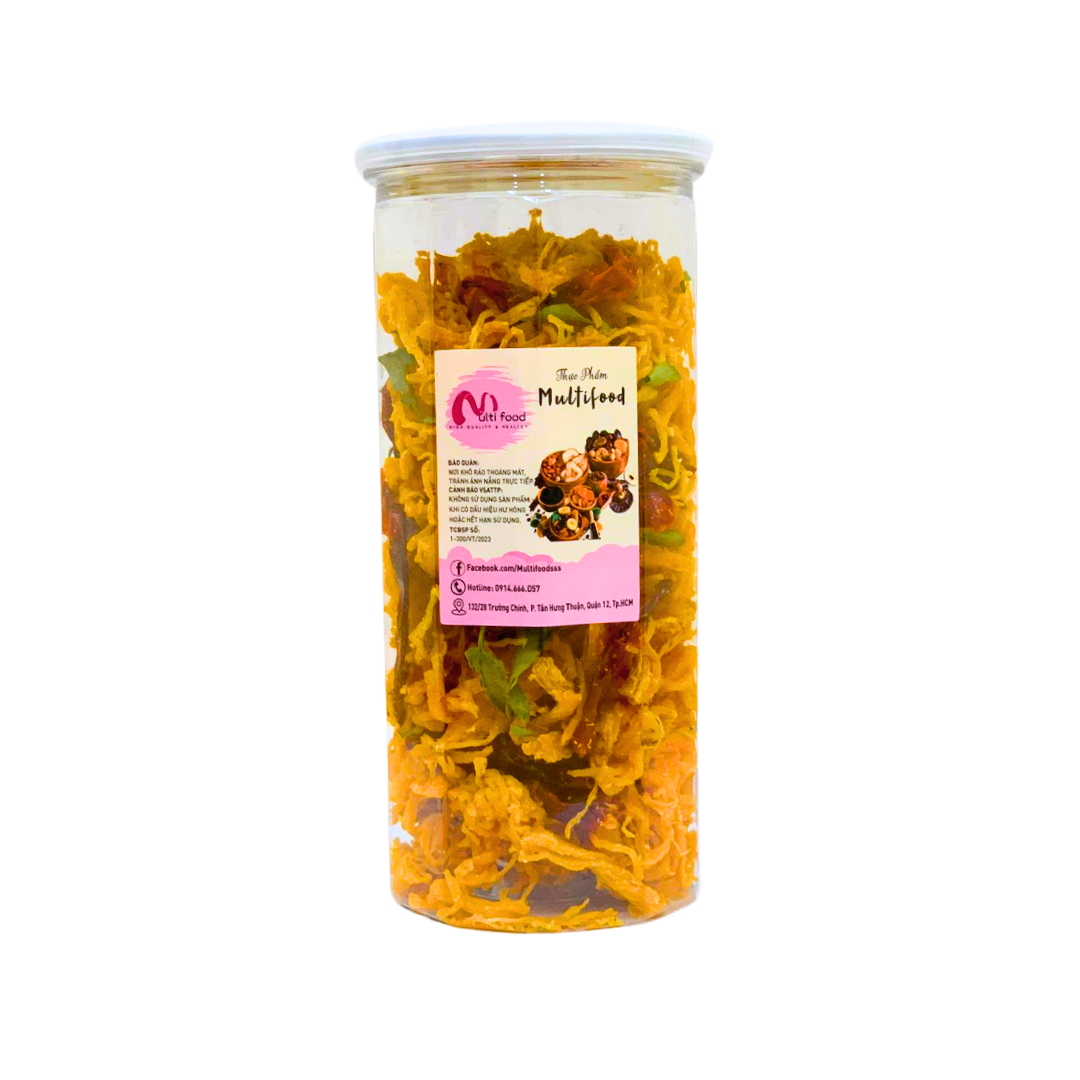 300G KHÔ GÀ LÁ CHANH ( LON PET ) MULTIFOOD