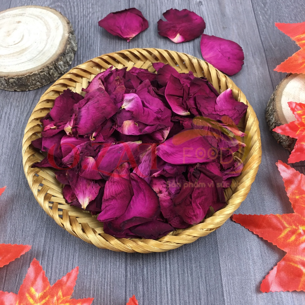 Cánh hoa hồng khô/ cánh hồng khô thả bồn tắm thư giãn đẹp da 50G - 100G | OZAT FOOD