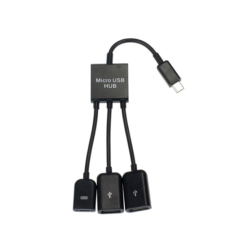 Cáp OTG ra OTG + 02 USB 2.0