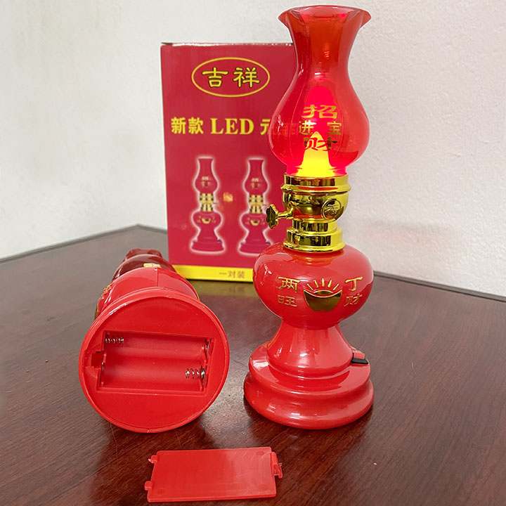 Bộ 02 Đèn thờ dầu dùng pin