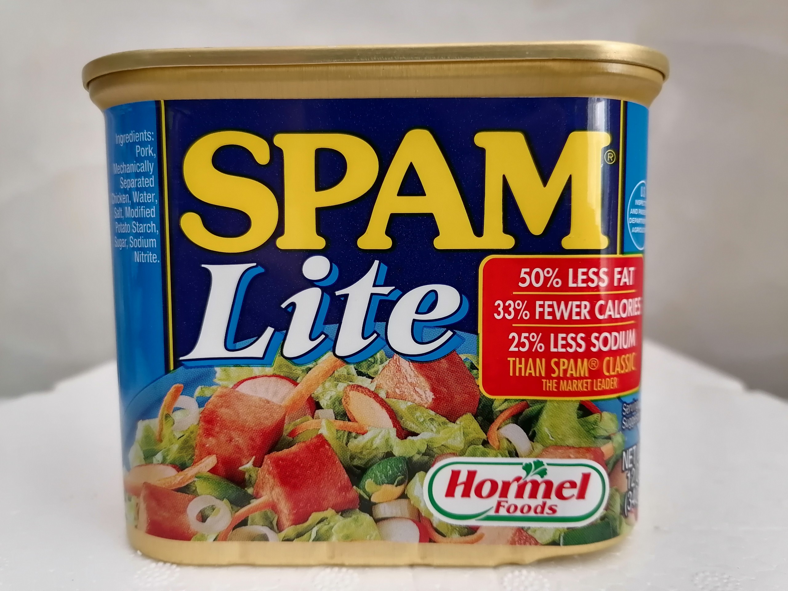 [340g - LITE] Thịt hộp vị truyền thống [USA] HORMEL SPAM Lite Luncheon Meat (ttdt-hk)