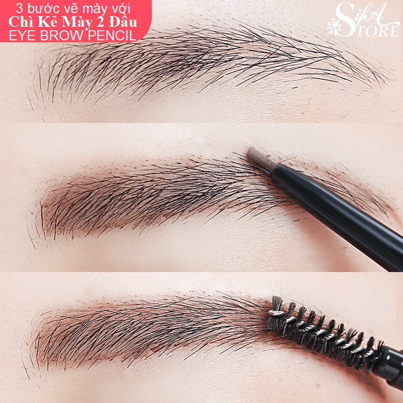 Chì Kẻ Mày 2 Đầu Không Thấm Nước Eye Brow 4179