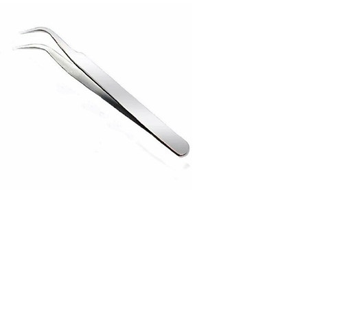 Nhíp Gắp Mụn Inox Đầu Cong Dài 10cm
