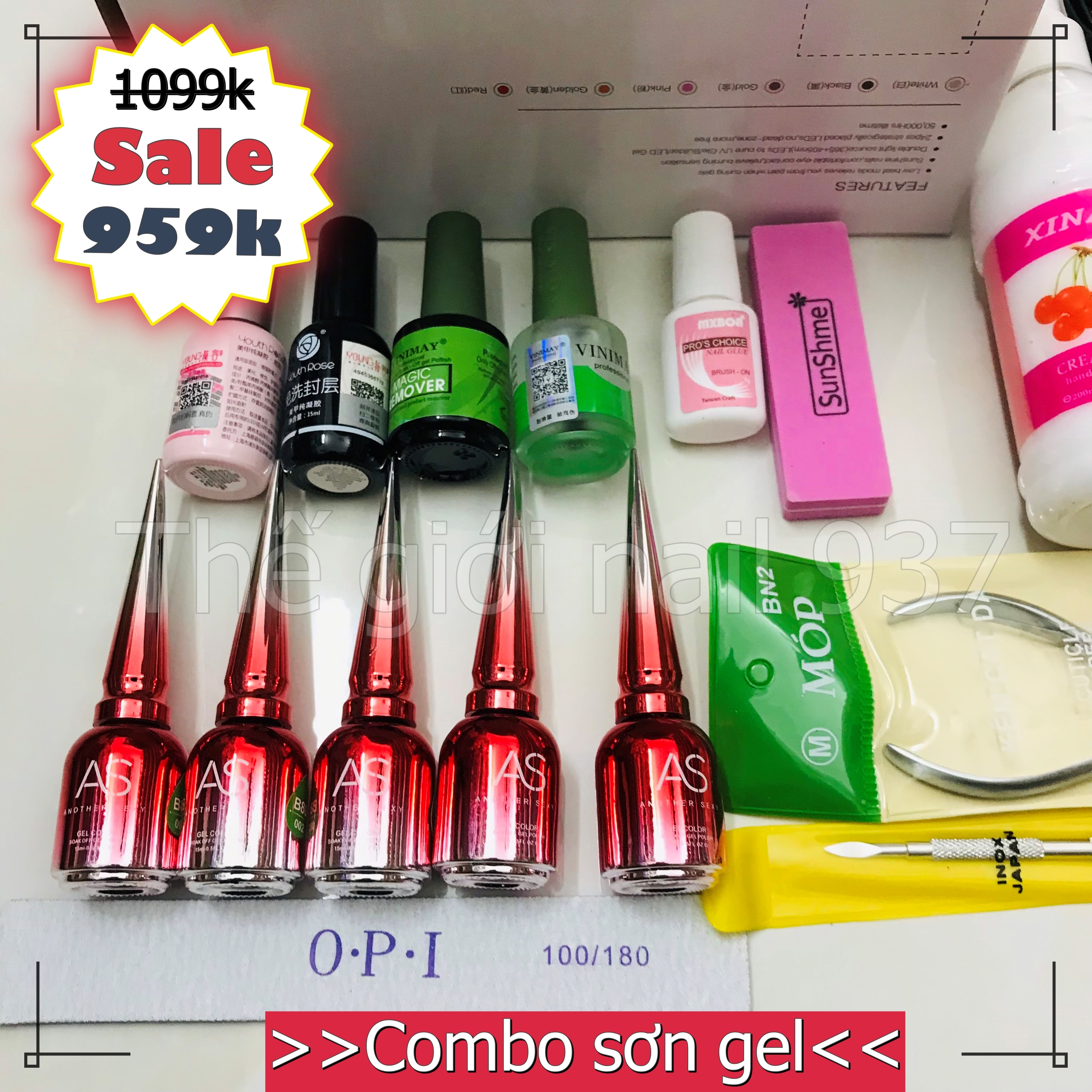 Combo đồ làm nail cơ bản 959k - (Combo làm sơn gel tại nhà) - TGN937 - Combo 13