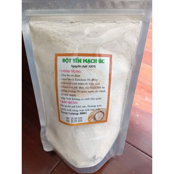 500g bột yến mạch úc nguyên chất 100% làm bánh eatcleans, đắp mặt...