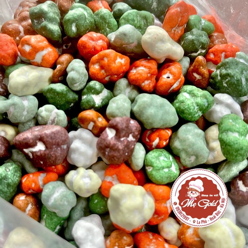 Kẹo socola sỏi đá, viên nhộng sắc màu (hũ 300g)