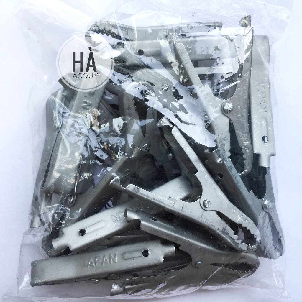 10 cặp Kẹp bình ắc quy Xám TK 30A - 7Cm