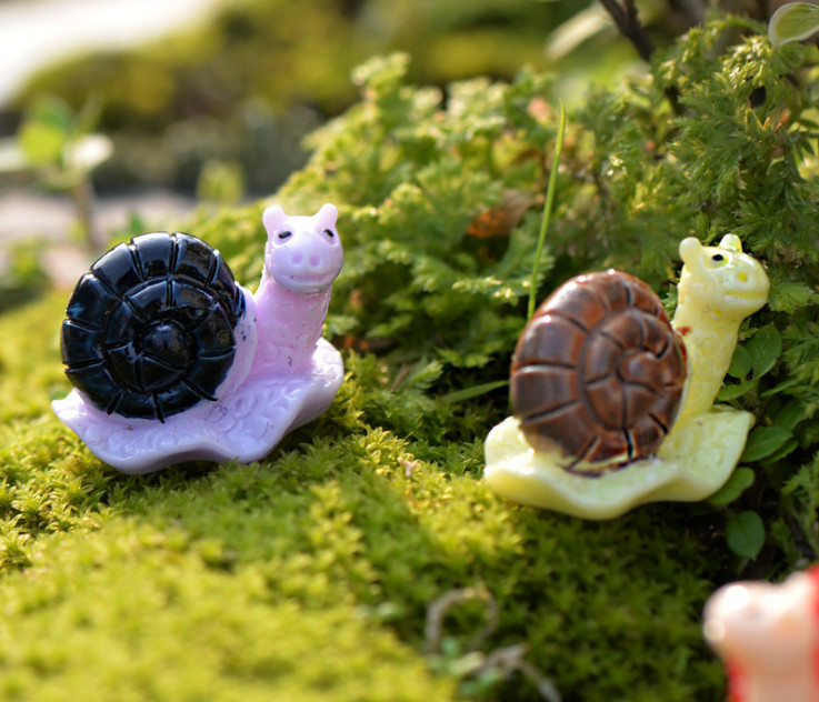 [HCM]Mô hình ốc sên trang trí tiểu cảnh terrarium ( màu ngẫu nhiên )