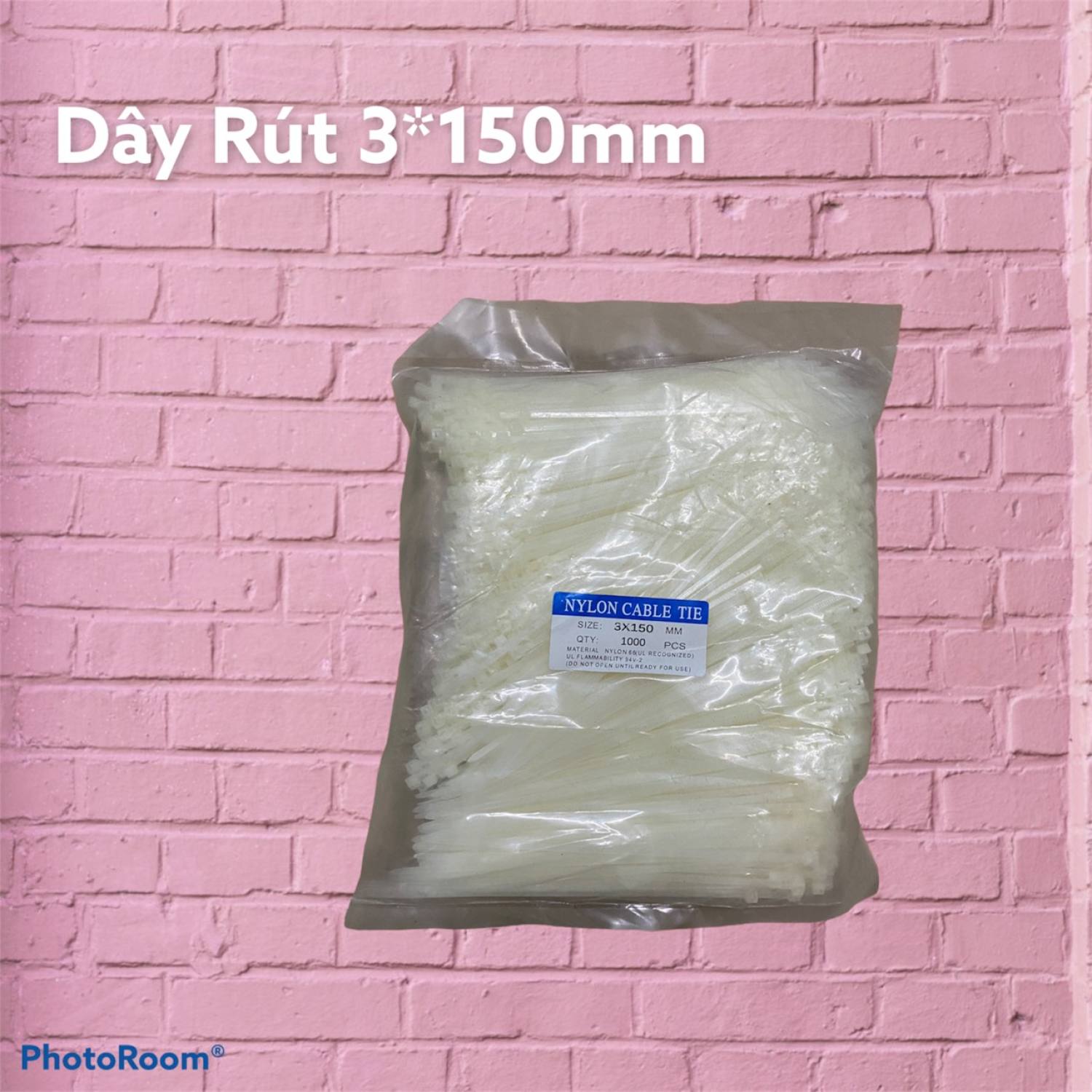 Dây rút nhựa 3*150mm ( ĐÓNG GÓI 1 BỊCH GỒM 1000 SỢI DÂY RÚT )
