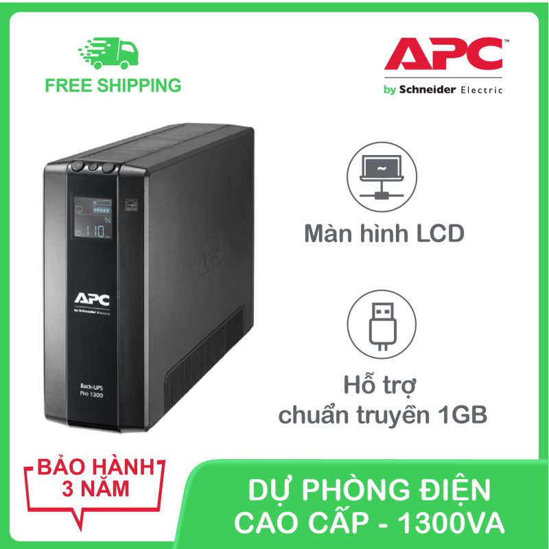 Bảng giá Bộ lưu điện cao cấp APC by Schneider Electric  Back UPS Pro 1300VA BR1300MI Phong Vũ