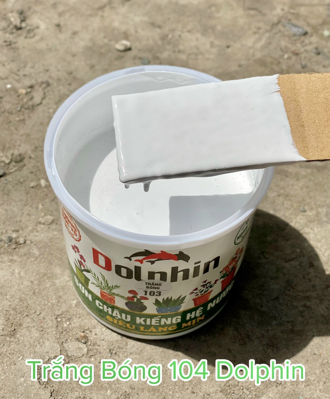 Sơn chậu hệ nước Dolphin 1 ký (đủ màu)