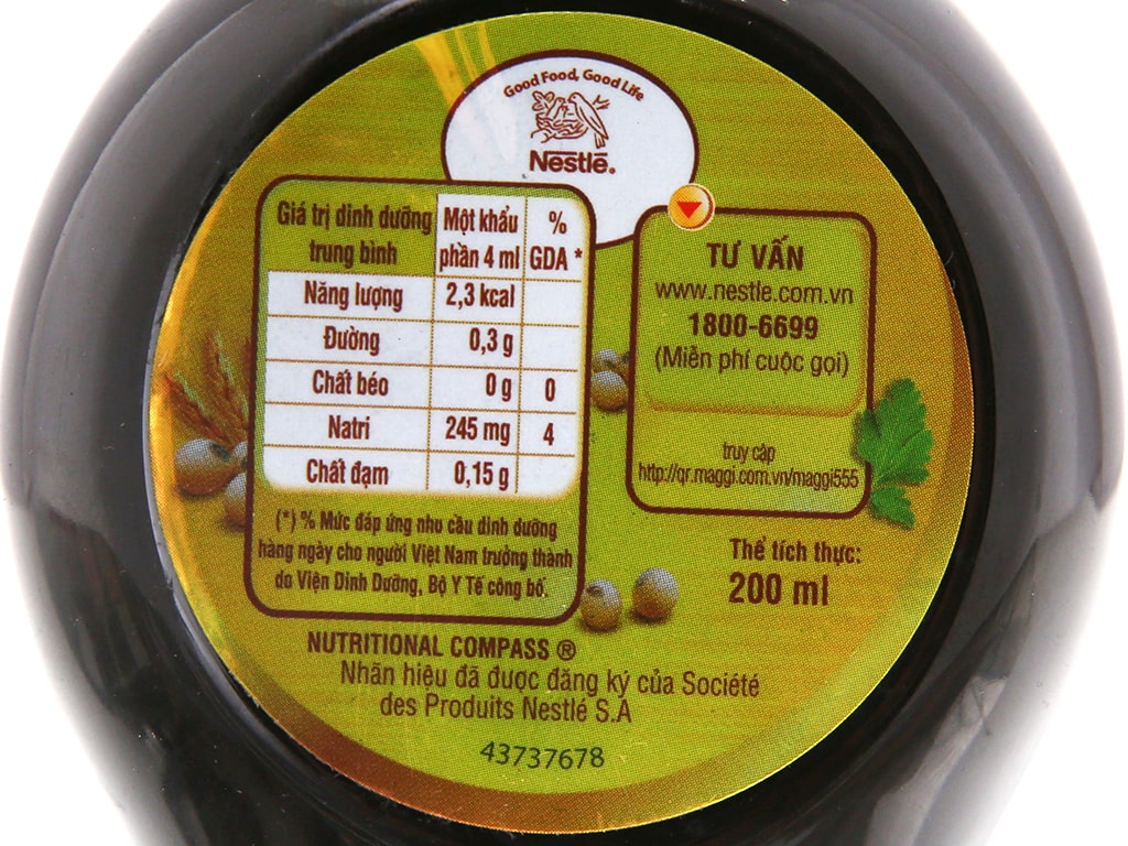 Nước tương hảo hạng Maggi chai 200ml 2 chai