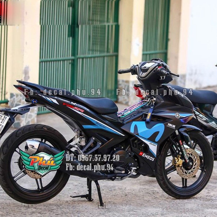 Tem rời Ex 150 Movistar đen xanh (P) - mẫu mã đa dạng - chi tiết sắc nét - nhận làm Tem rời theo yêu cầu