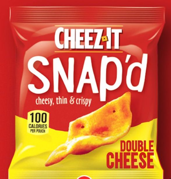 Snack phô mai cheez-it snap'd gói 21g/ usa - không cholesterol - cheesy, thin & cripsy