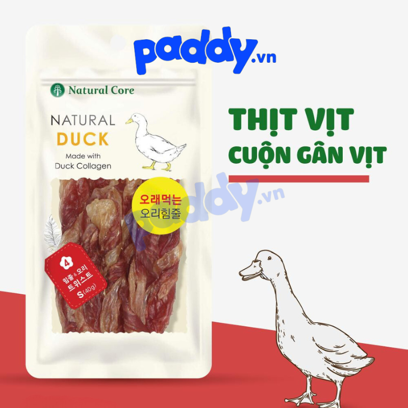 Bánh Thưởng Cho Chó Thịt Vịt Natural Core