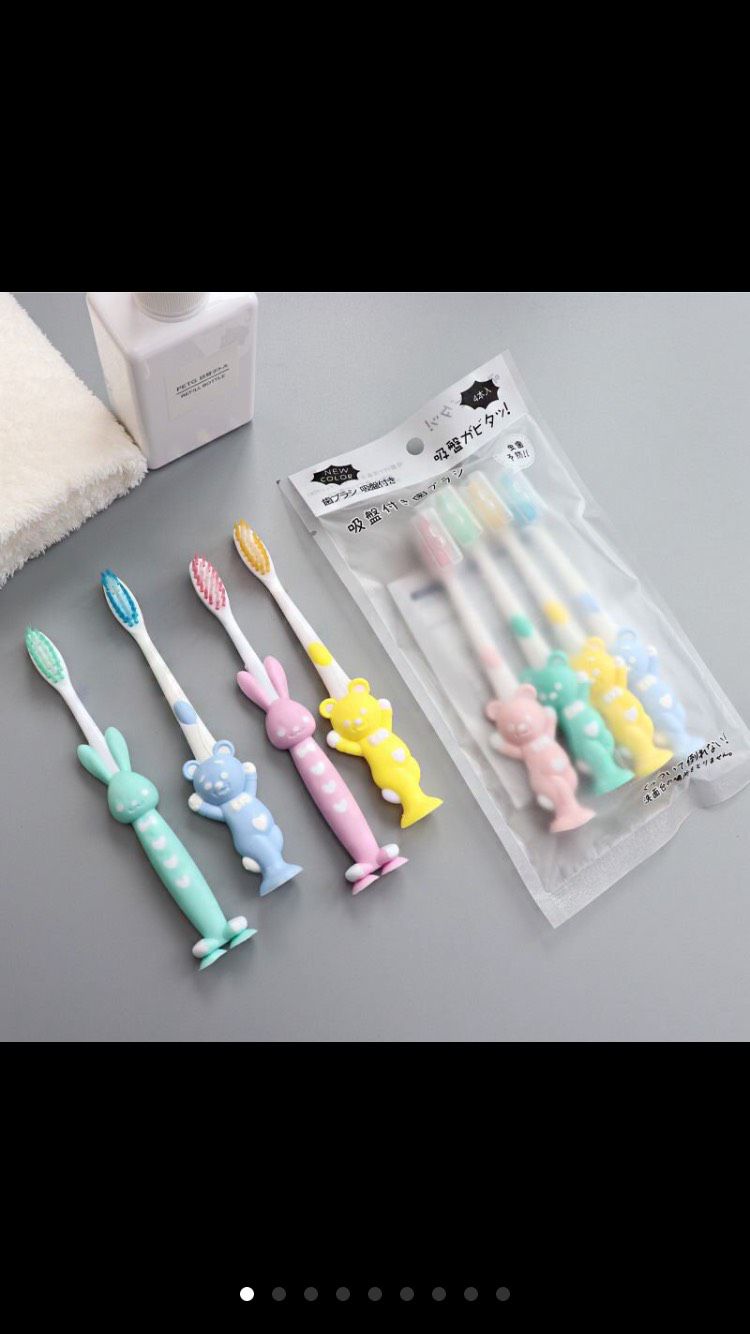 Sét 4 bàn chải đánh răng siêu mềm cho bé