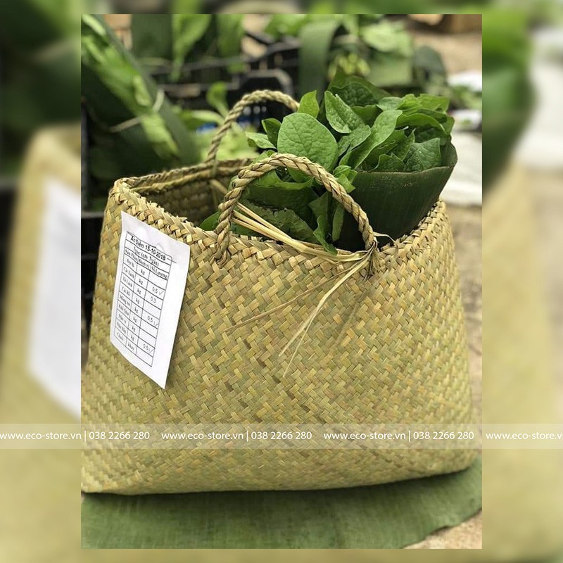 Làn cỏ đi chợ, đi chơi (Làn cỏ bàng) | ongtre® (Vietnam)