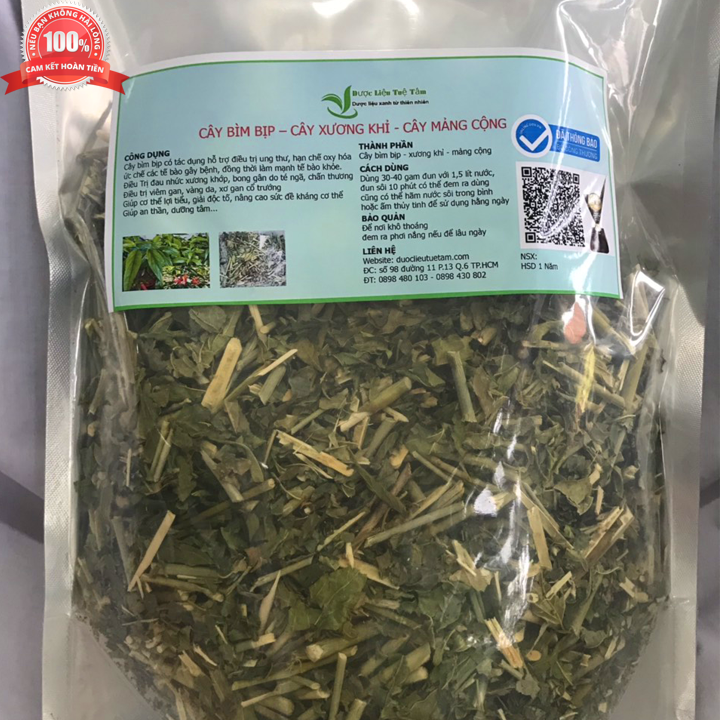 Cây xương khỉ + cây mảng cộng + cây bìm bịp - Gói 1kg - Loại sấy khô cao cấp của cty tuệ tâm