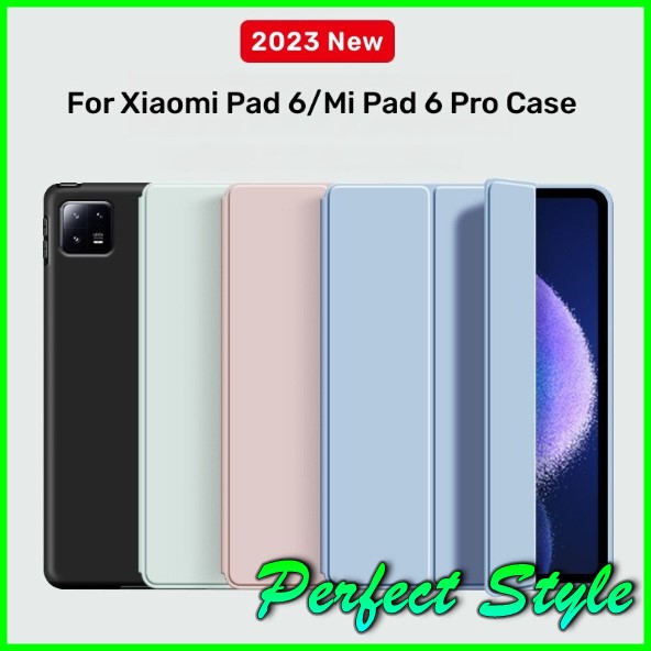 Bao da silicon gấp 3 khúc xiaomi mi pad 6 / mi pad 6 pro mipad 6 6 pro 2023