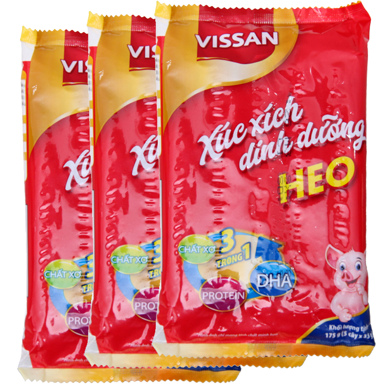 1 Thùng Xúc Xích Dinh Dưỡng VISSAN ( 20 bịch x 175g)