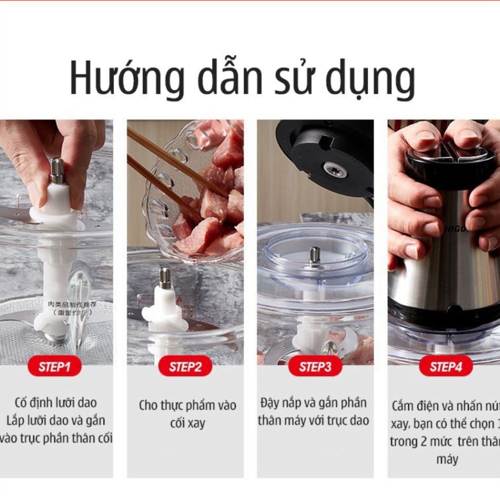 Máy Xay Đa Năng , Máy Xay Thịt Cối Thủy Tinh