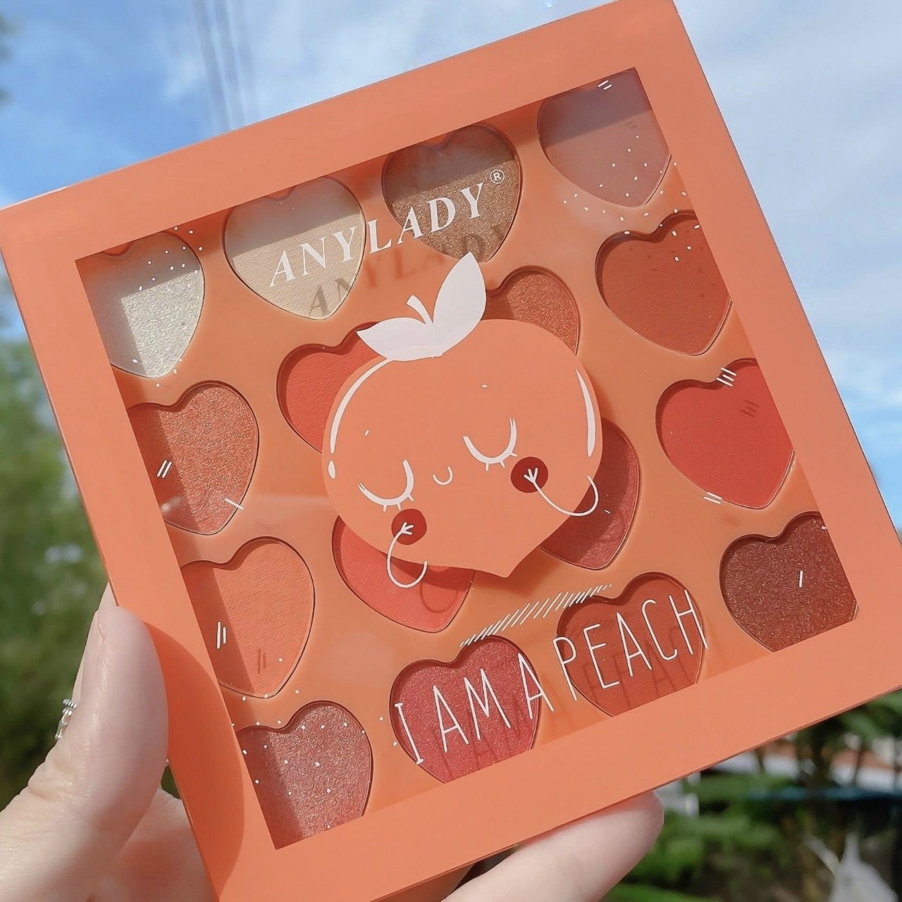 Bảng mắt 16 ô Trái Tim Any Lady Peach Orange
