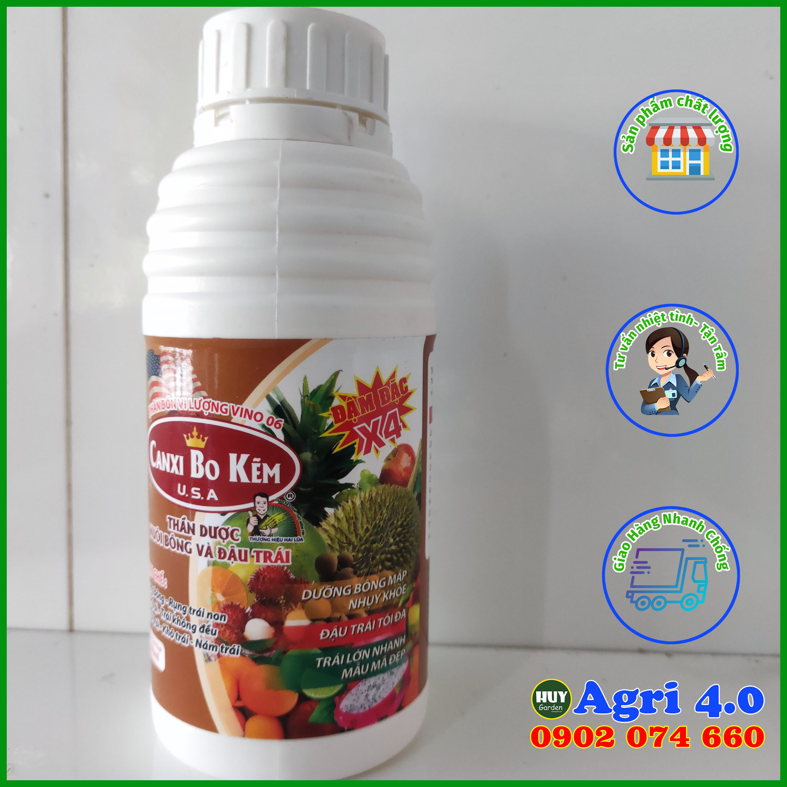 Canxi bo kẽm - chống rụng nụ cây mai