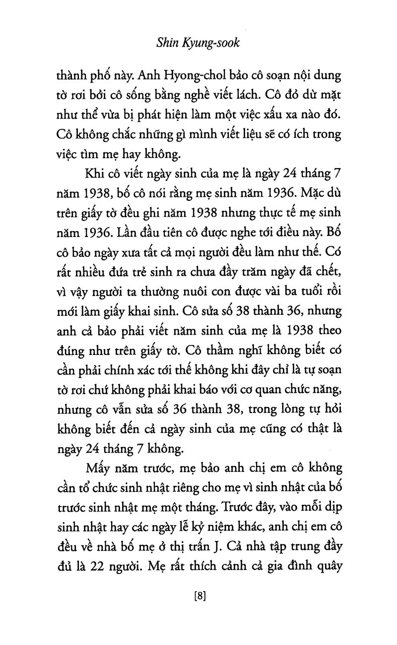 Sách - Hãy Chăm Sóc Mẹ - Shin Kyung-Sook