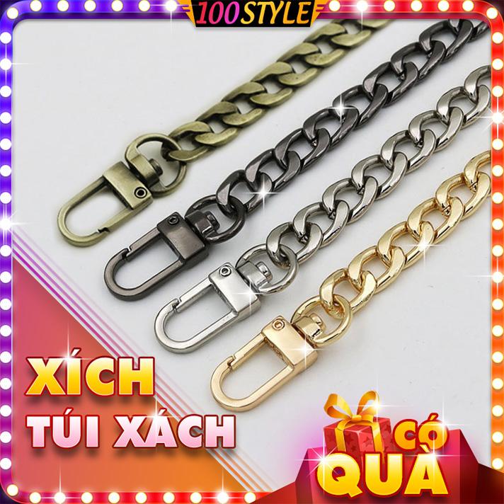 Dây Xích Túi Xách Vát Góc 9mm Càng Cua Ổ Khóa M778 - 100style.net