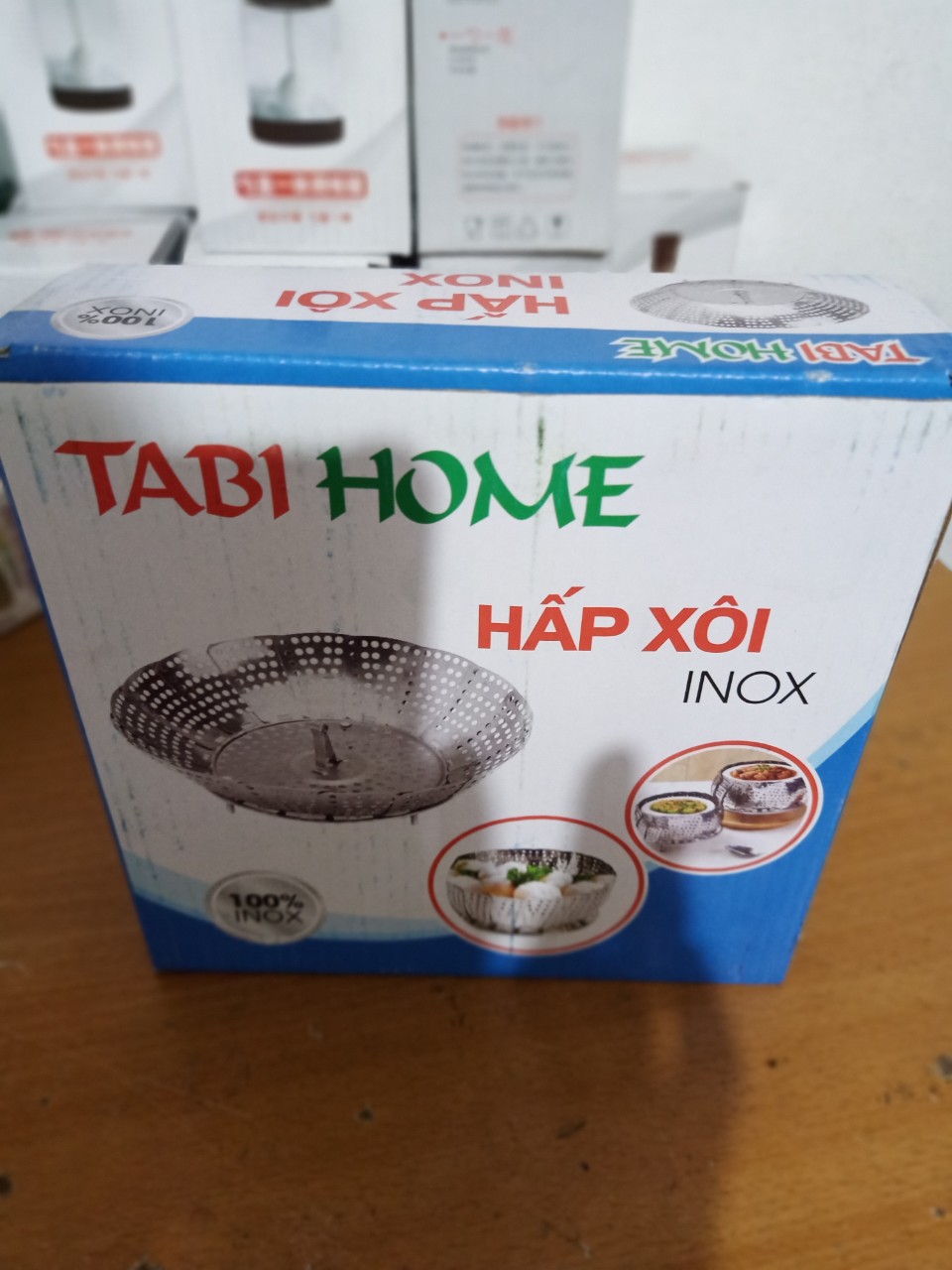 Vỉ hấp inox xòe, gấp gọn đa năng