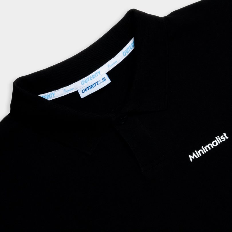 Áo Polo Outerity Minimalist / Màu Đen ORT.B 701