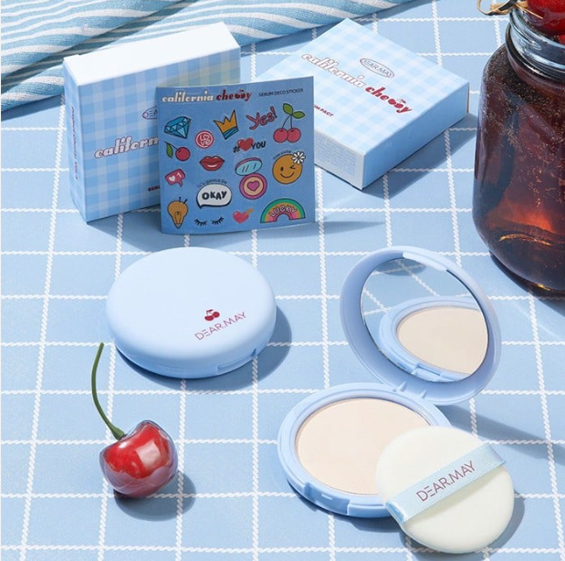 Phấn Phủ Kiềm Dầu Dear May Bonbon Blurring Powder, California Cherry (5g/12g)
