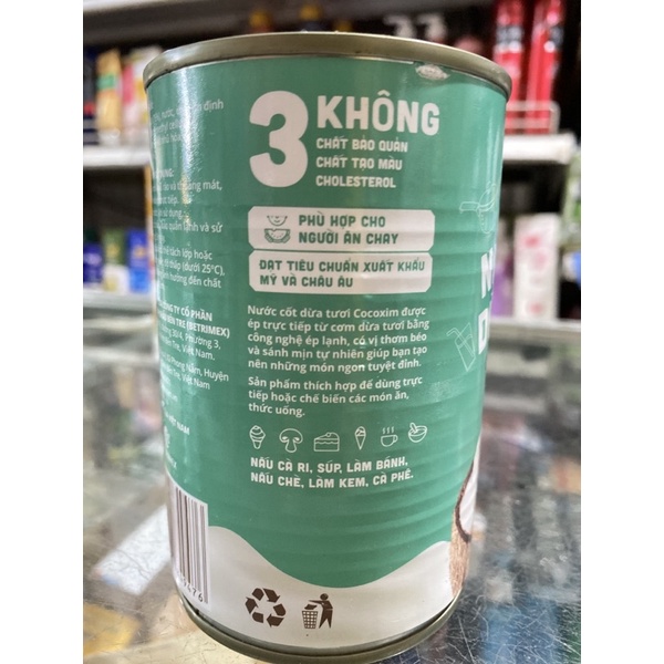 NƯỚC CỐT DỪA TƯƠI COCO XIM - lon 400ml