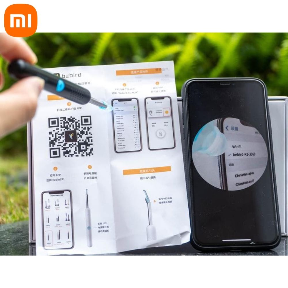 Tools remove ear wax endoscope Xiaomi bebird R1 tools remove ear wax machine suction earwax self động intelligent machine remove ear wax Xiaomi bebird R1 integrated portable endoscope 3.0 MPX tracking via app machine remove ear wax Xiaomi bebird R1