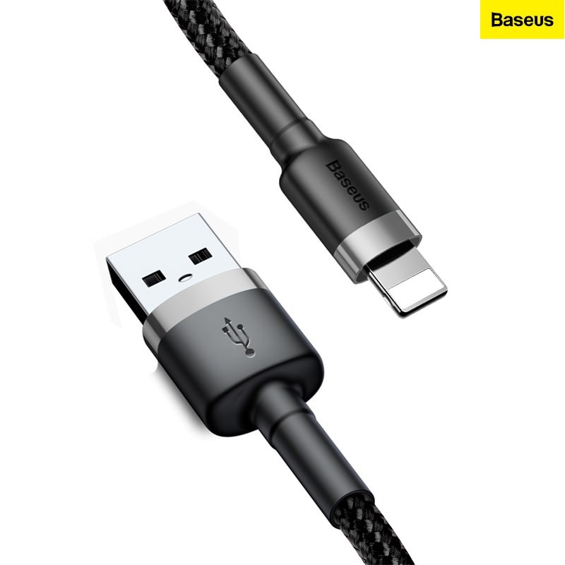 [HCM]Cáp sạc iPhone Baseus cafule Cable USB For lightning bện dù siêu chắc - Hàng chính hãng
