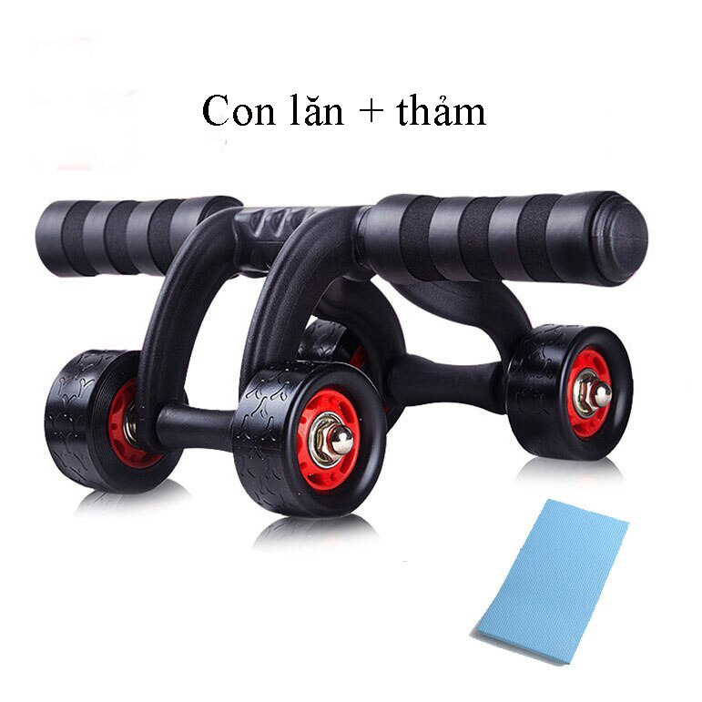 Con lăn tập bụng, Con lăn 4 bành tập cơ bụng cao cấp