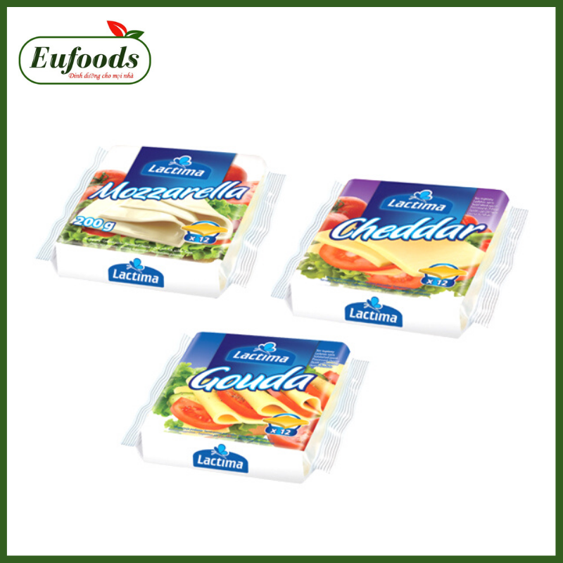 Phô Mai Lát Lactima Gouda Ba Lan 200g