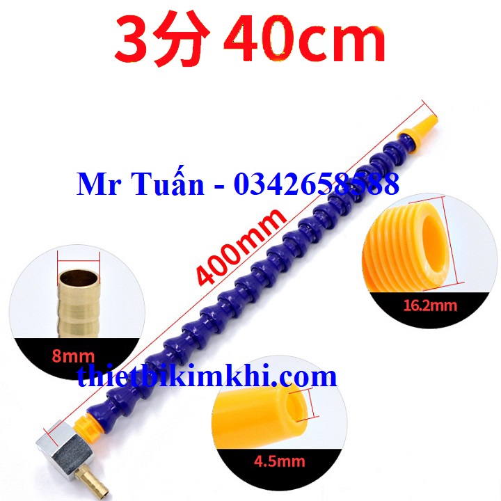 Vòi tưới nguội đế nam châm vòi nhựa ren 16mm