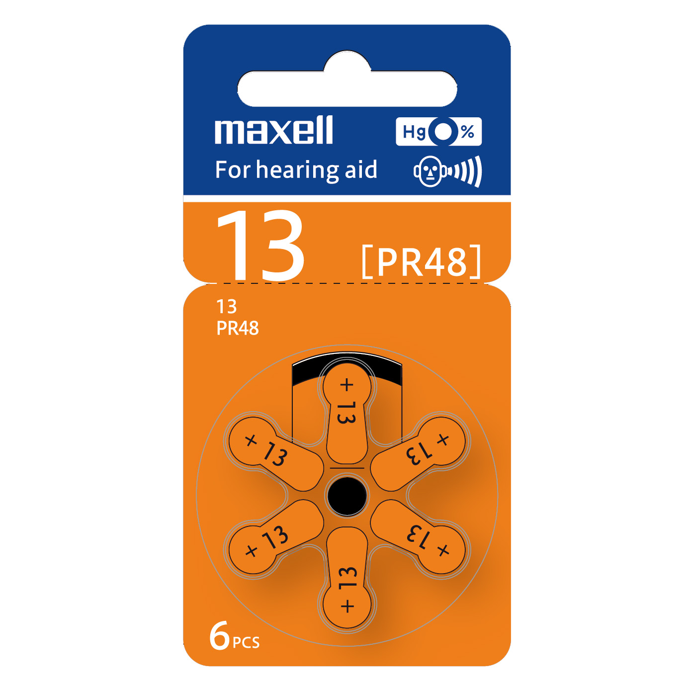 Pin máy trợ thính maxell pr48 1,45v hàng chính hãng