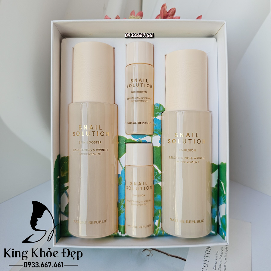[HCM]Bộ Dưỡng Da Nature Republic Snail Solution Set