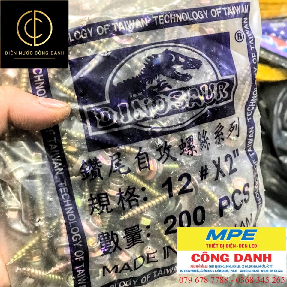 Bịch vít bắn tôn Chữ D ( 200 con)