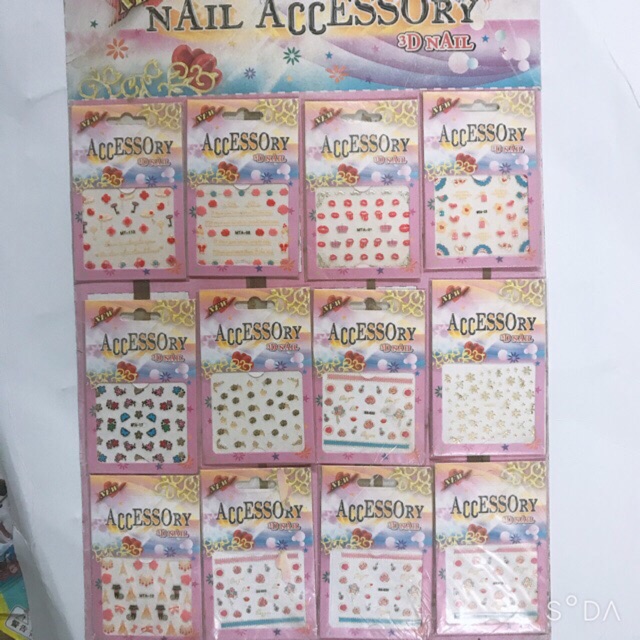 Sticker Dán Móng Tay (12 Bộ)