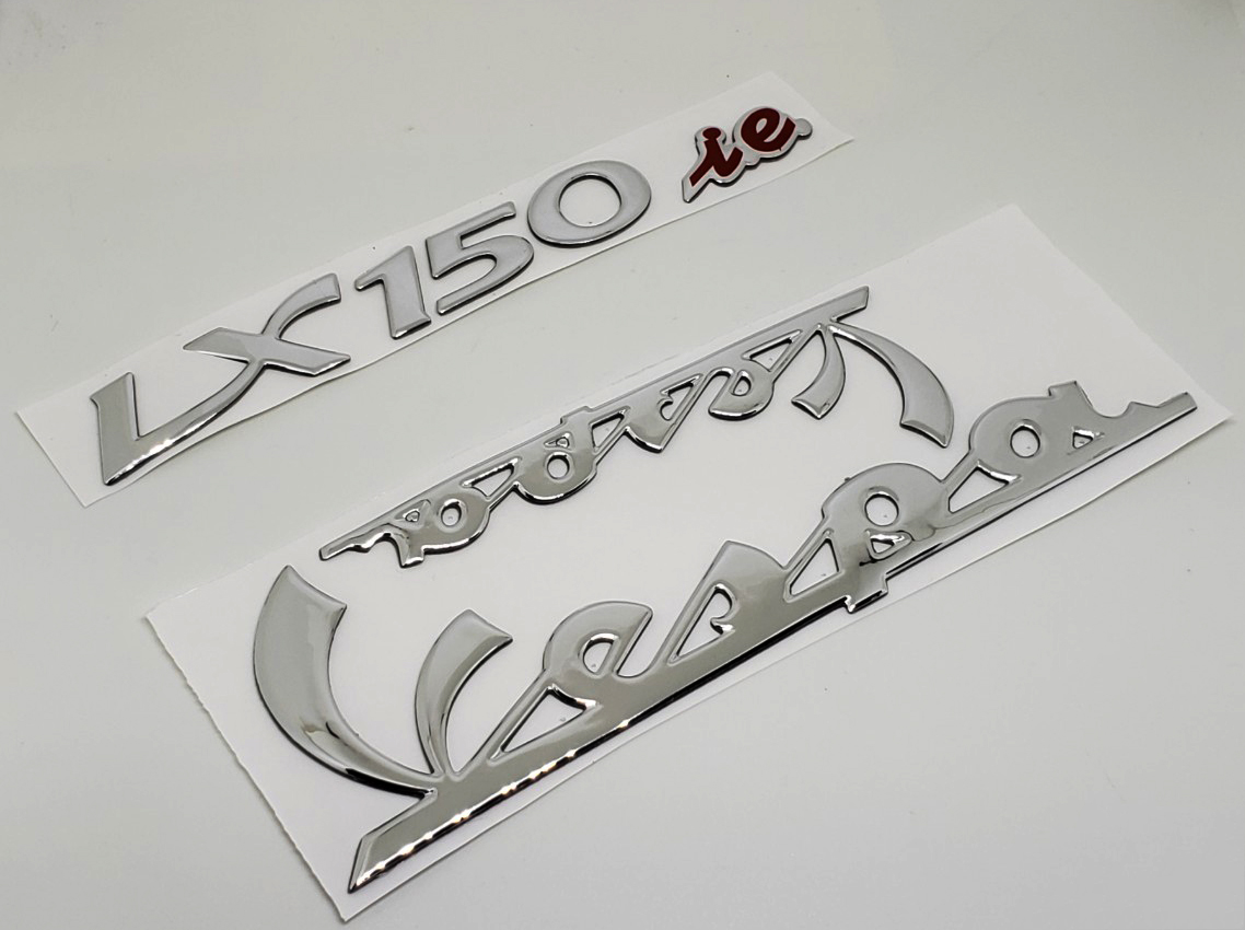 [HCM]TEM VESPA LX 150 ie MÀU BẠC - 3D