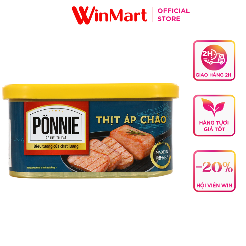 Siêu thị WinMart -Thịt áp chảo Ponnie hộp 200g