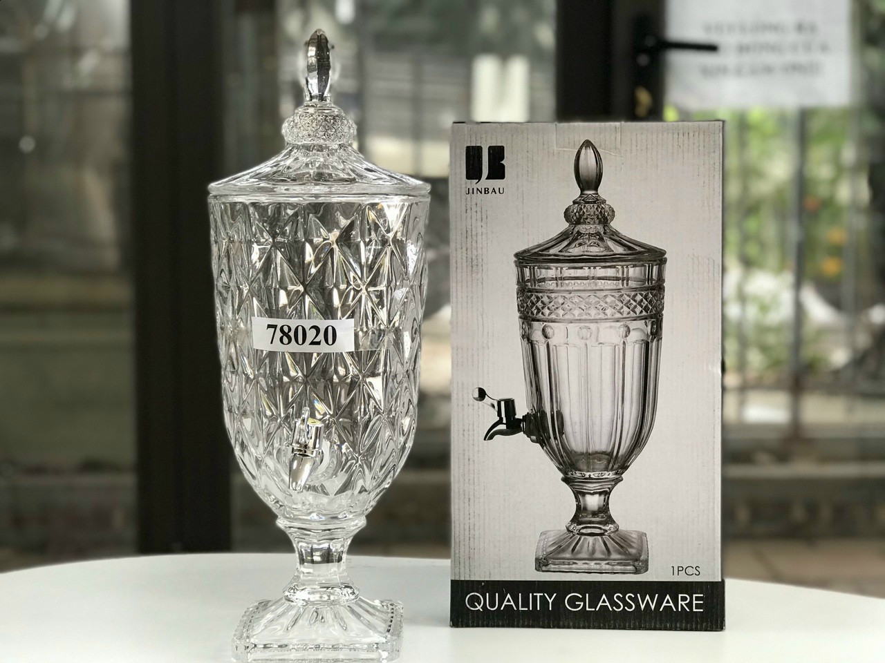 BÌNH THỦY TINH CAO CẤP CÓ VÒI 3 LÍT