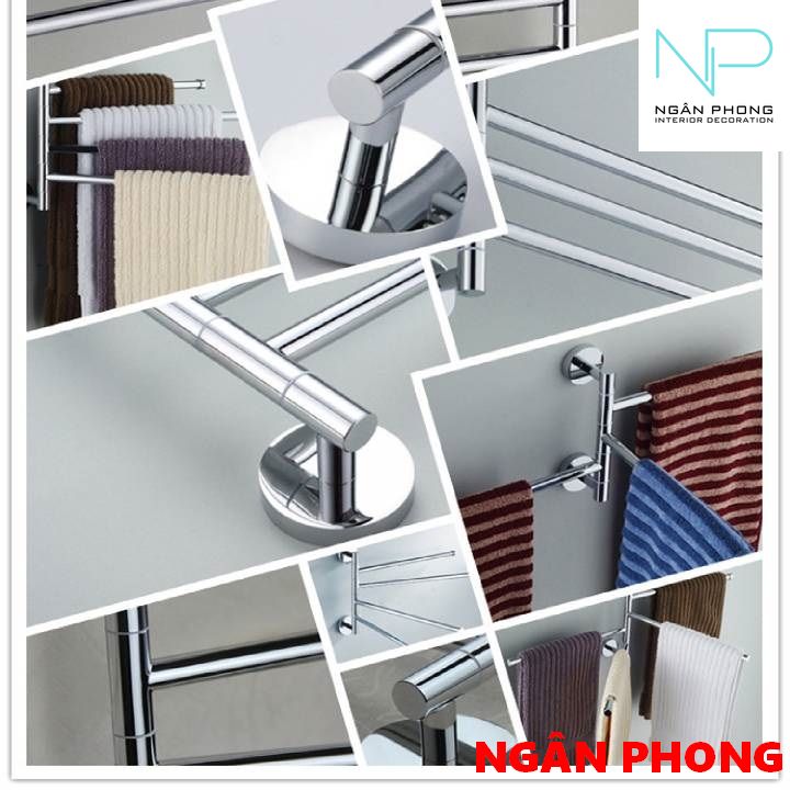 [HCM]THANH TREO KHẮN INOX 201- 4 THANH