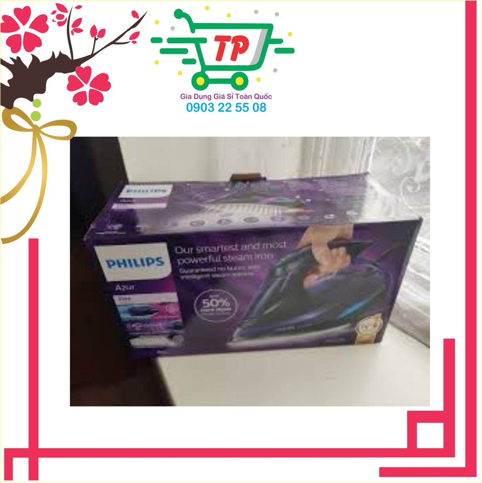 [HCM]Bàn ủi hơi nước PHILIPS GC5039
