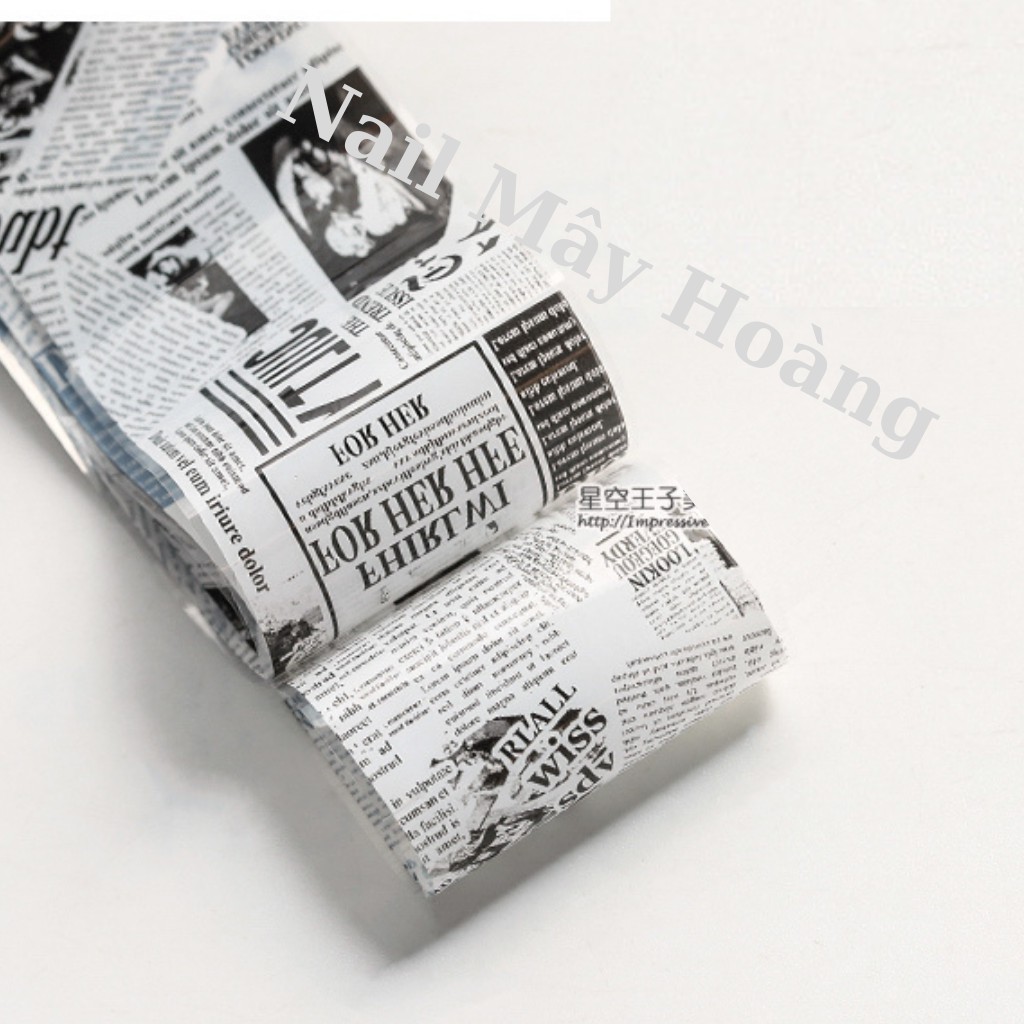 Foil báo chí dán móng
