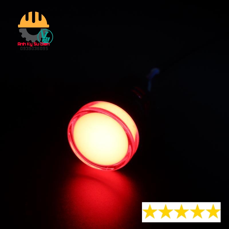 Đèn Báo Nguồn Led AC 220V  AD16-22D/S31 - phi 22mm ( Đèn báo tủ điện )