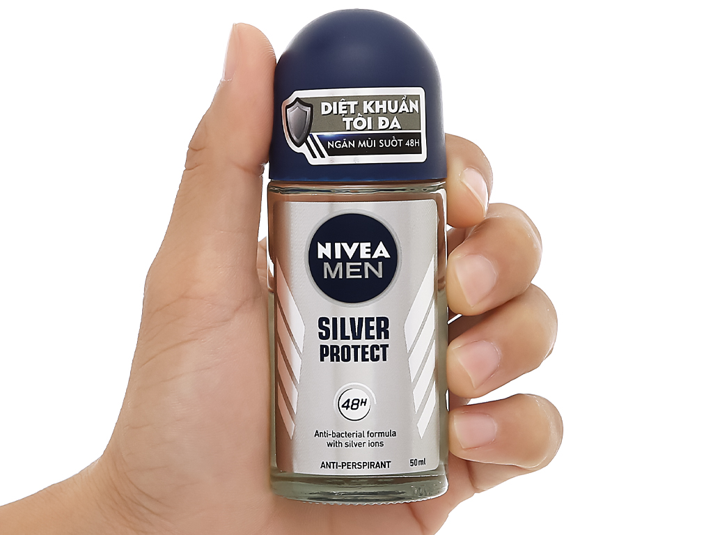[Siêu thị WinMart] - Lăn khử mùi dành cho nam Nivea phân tử bạc chai 50ml